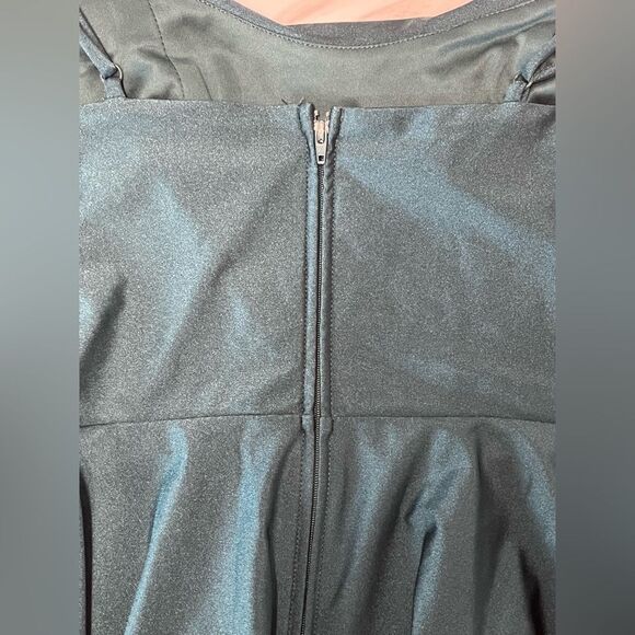 NWT CITY STUDIOS Juniors' Draped Top Green Skater Dress | 6 Juniors - Picture 11 of 11